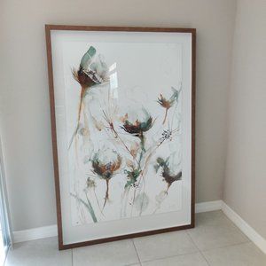 Cotton bloom print wall art